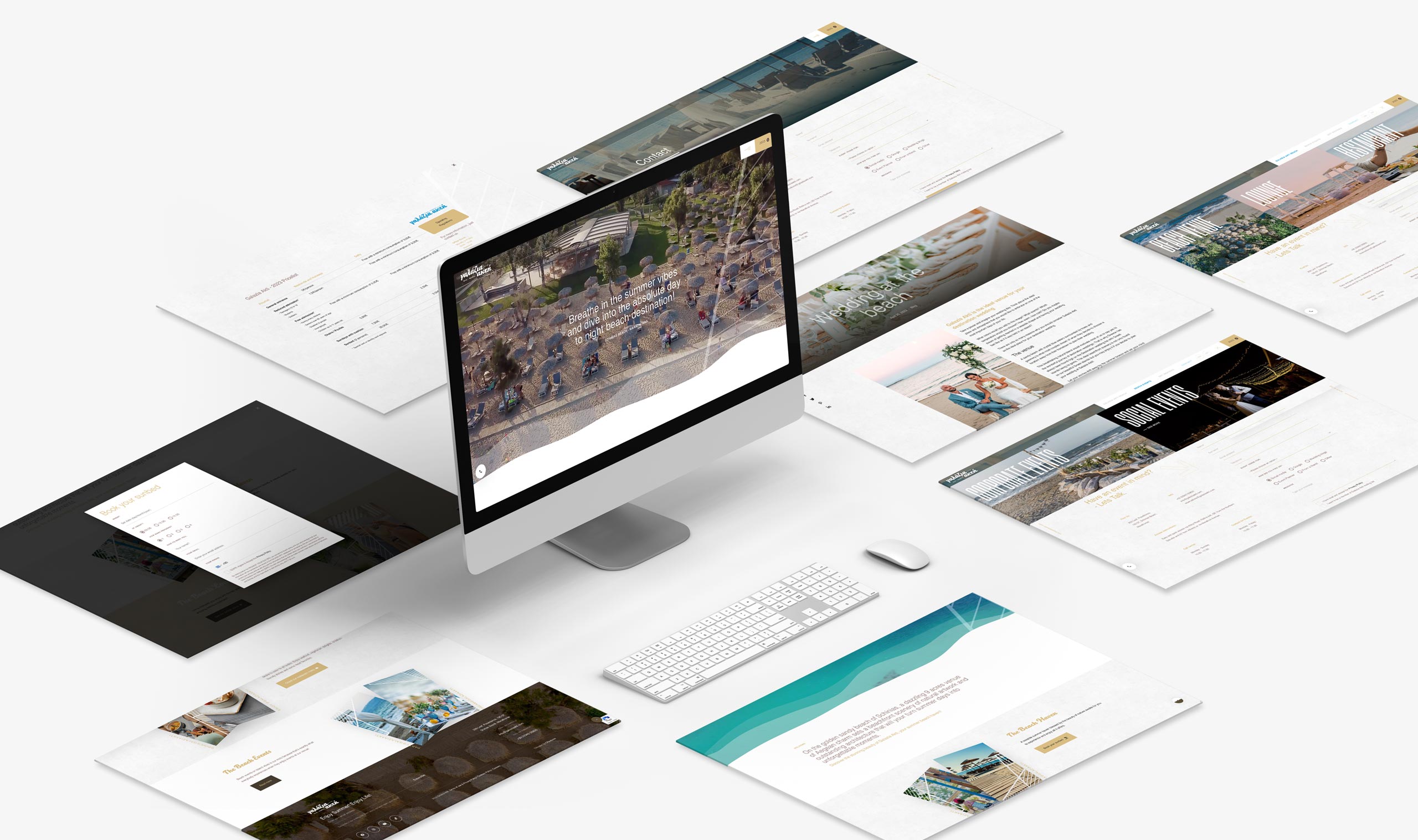 mockup galazia website